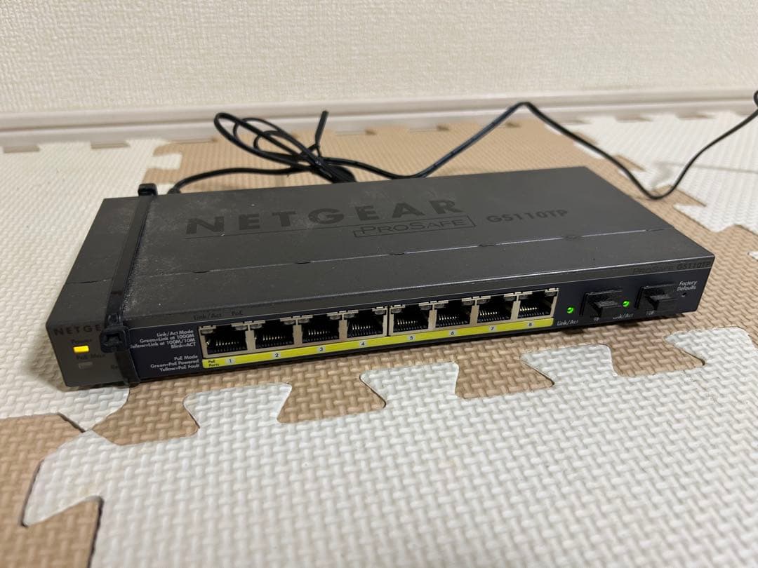 NETGEAR GS110TP 8ポート スイッチングハブ
