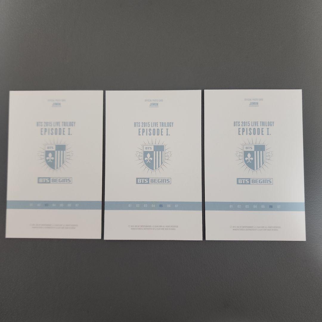 BTS 2015 LIVE BEGINS トレカ(JIMIN 03&05&06)