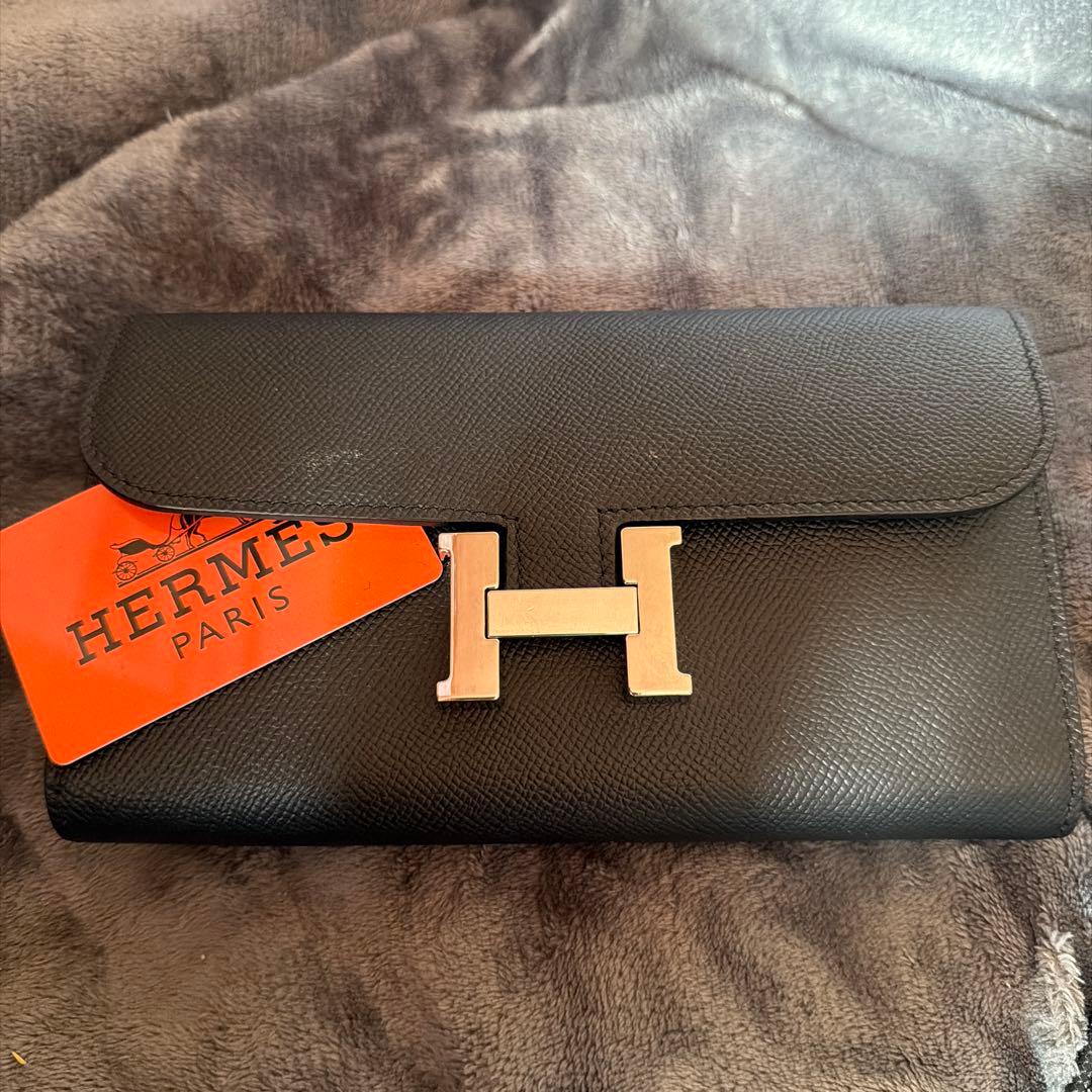 H*M様 HERMES ブラックレザー 長財布
