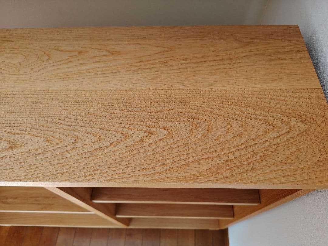 オーク材　無垢 　本棚　 飾り棚　棚