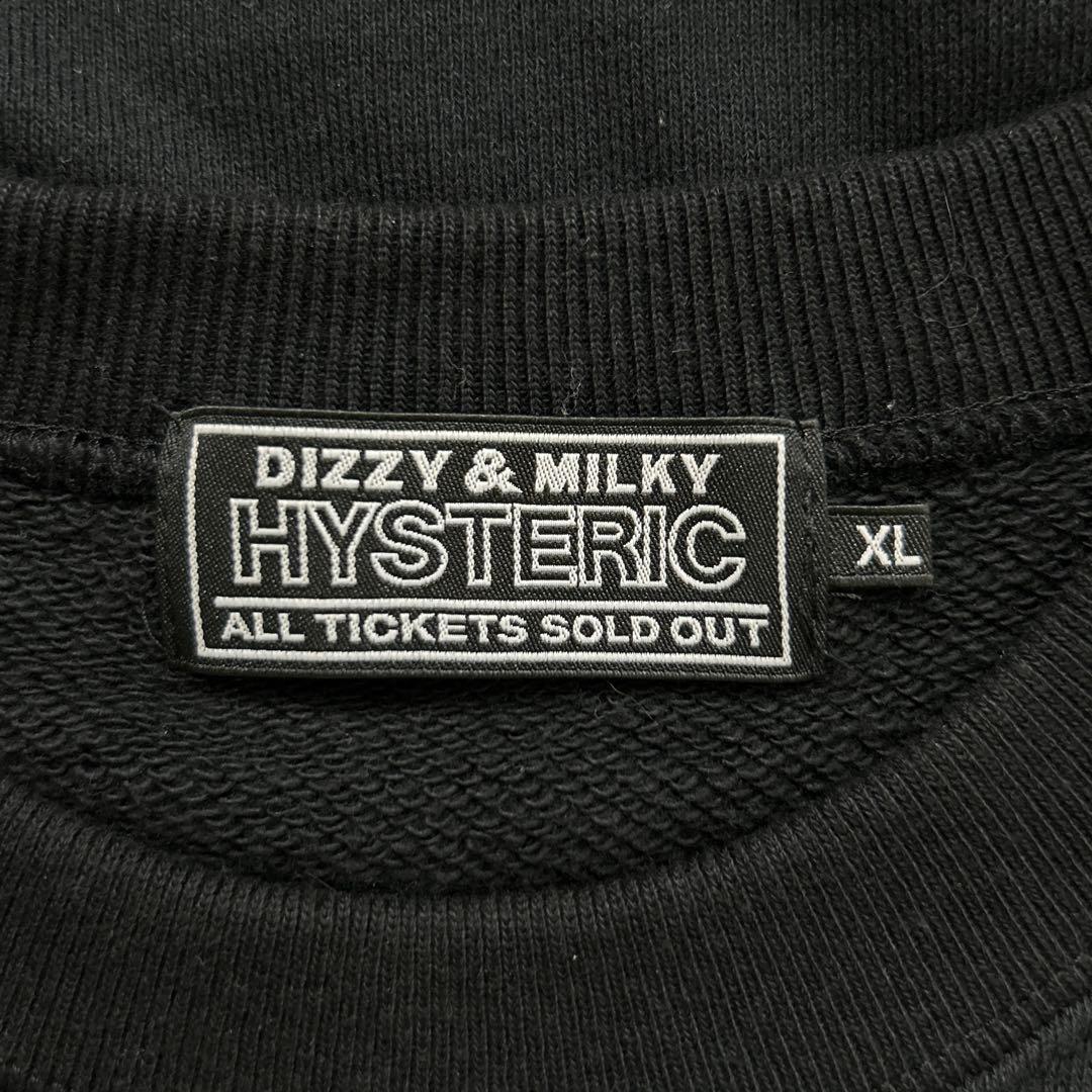 3651M【美品・XL】ヒステリックグラマー☆ヒスガール 刺繍ロゴ スウェット