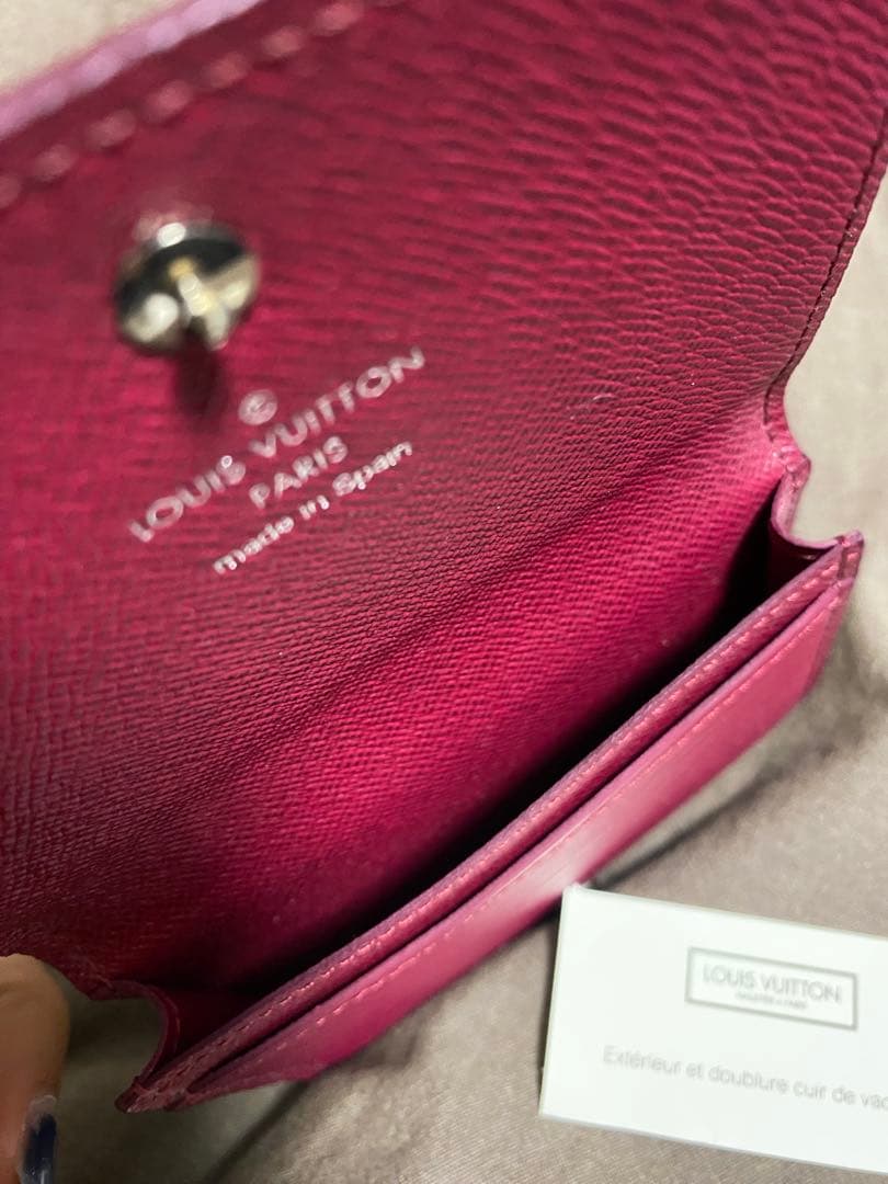 ゆっきぃ　Louis Vuitton 名刺入れ ワイン色
