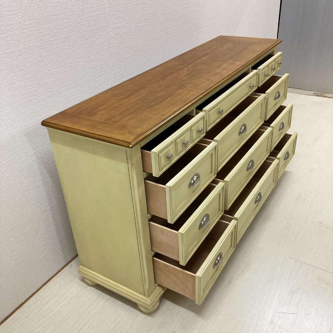 ASHLEY アシュレイ　アンティーク調　４段　チェスト　サイドボード　収納