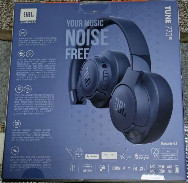 JBL TUNE 710BT ワイヤレスヘッドホン ネイビー