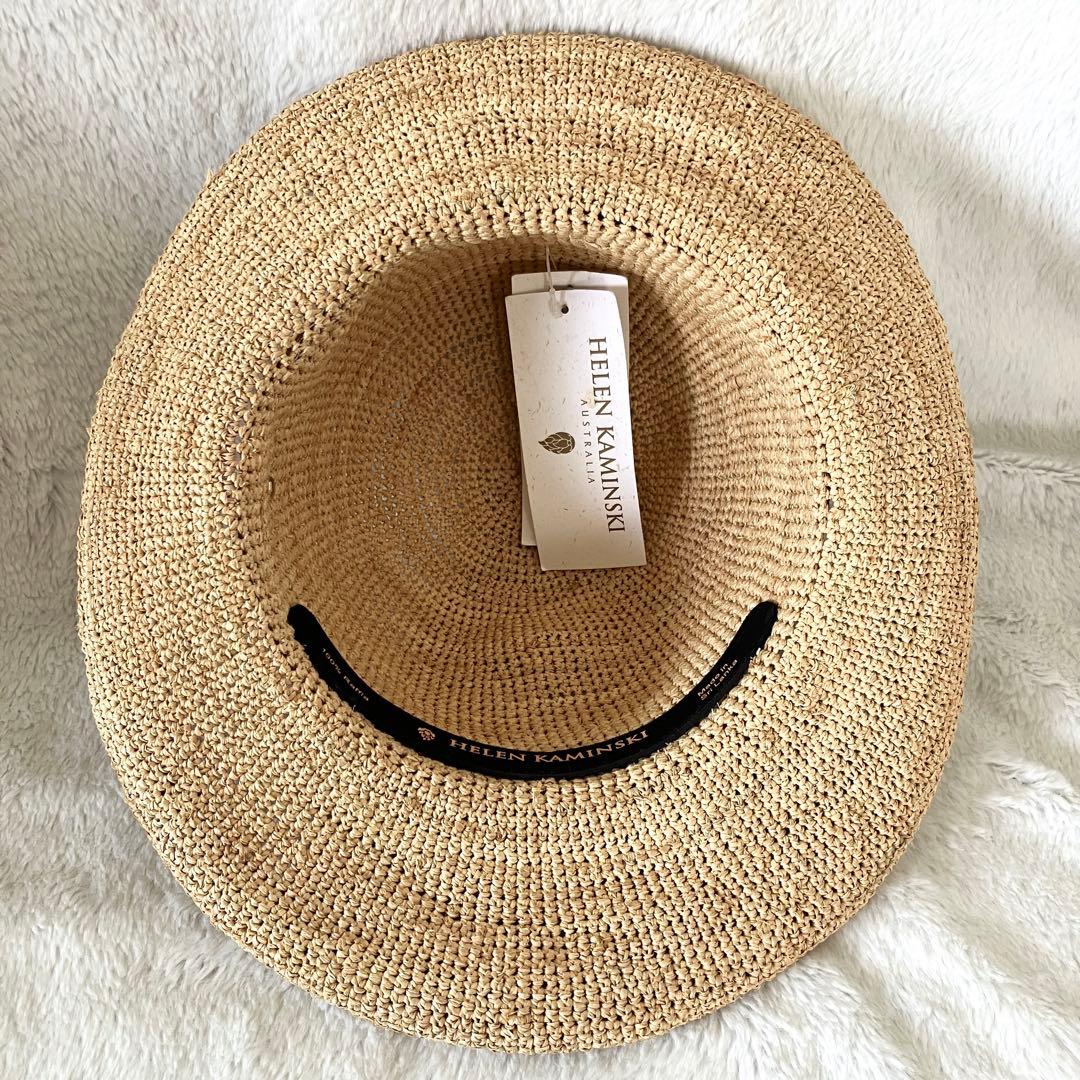 新品 ヘレンカミンスキー ラフィア ローラブルハット ナチュラルベージュ