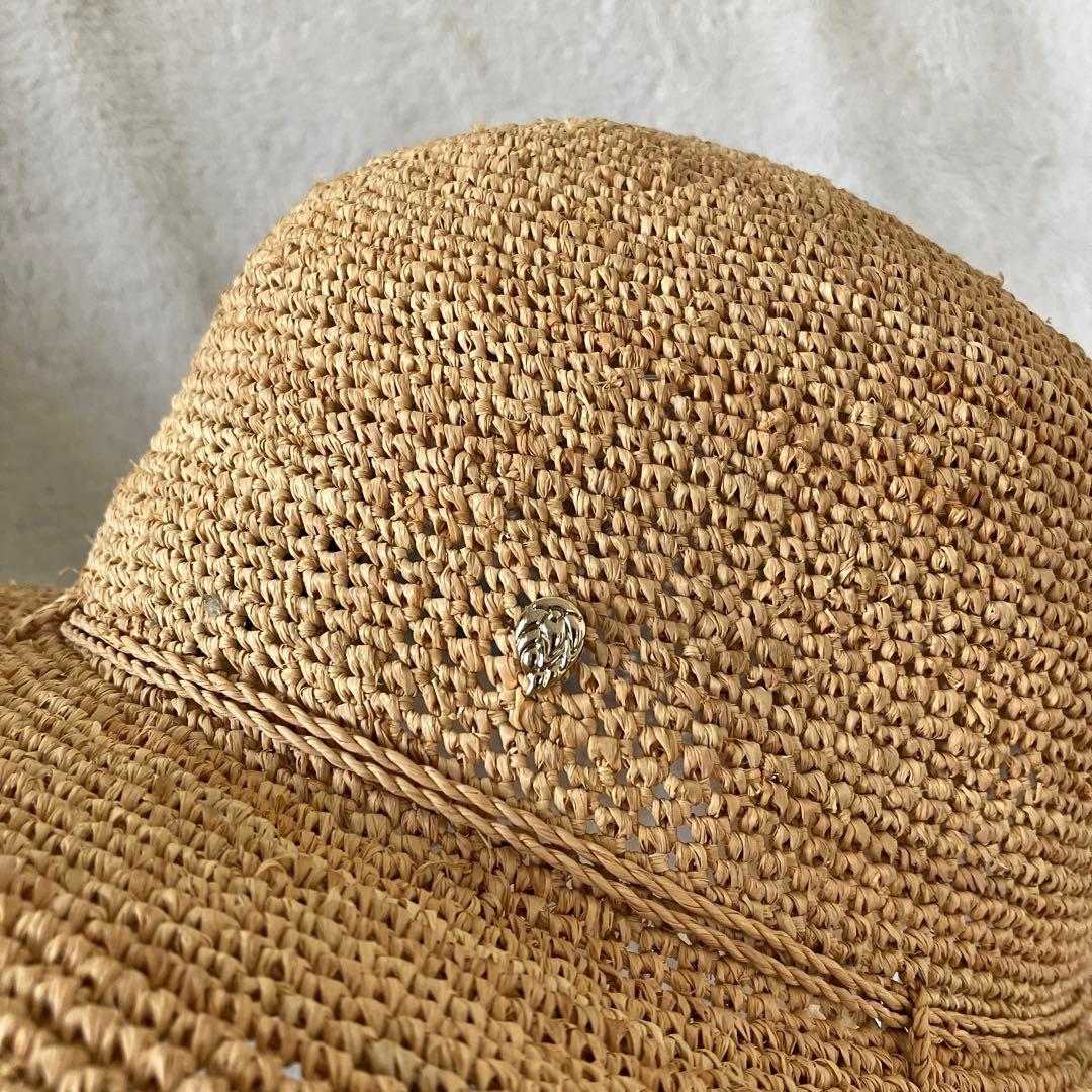 新品 ヘレンカミンスキー ラフィア ローラブルハット ナチュラルベージュ