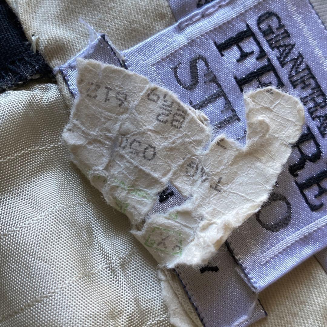 80s〜　イタリア製 GIANFRANCO FERRE ブラックリネンスラックス