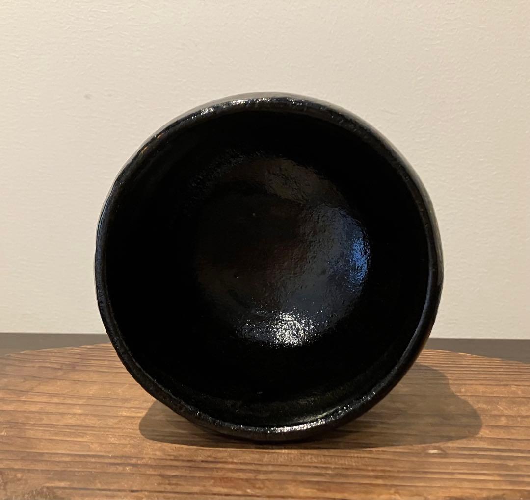 【鉢開 】長次郎写 佐々木昭楽作　黒楽茶碗