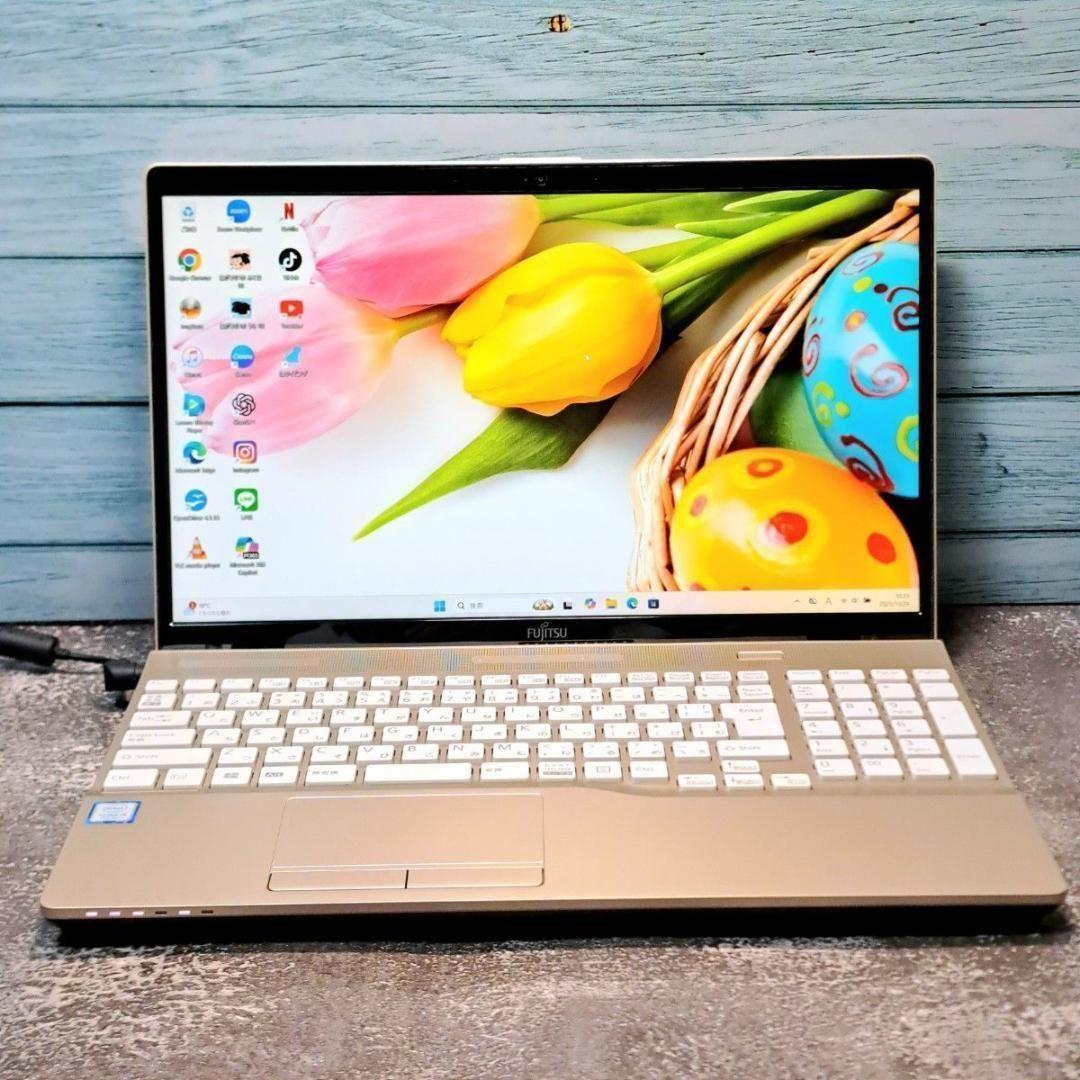 G74 第7世代i3/SSD 富士通ノートパソコン Windows11 FHD