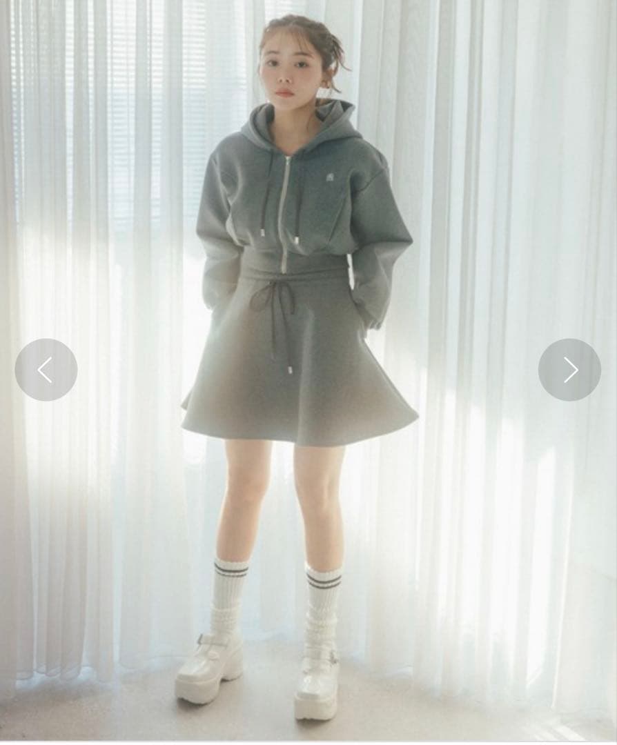 snidel スウェットミニセットアップ