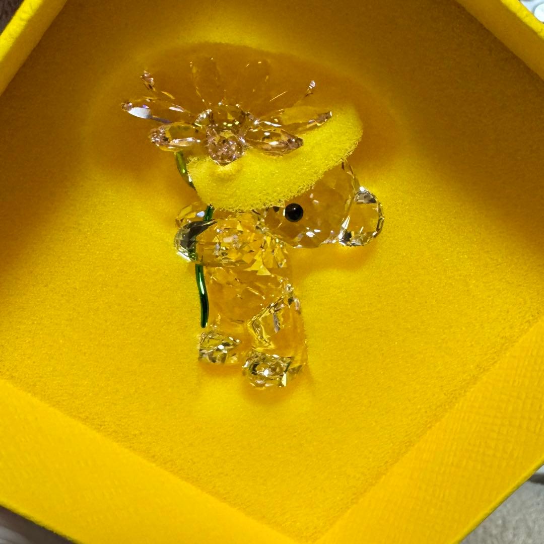 置物 Swarovski Kris Bear A Daisy for You