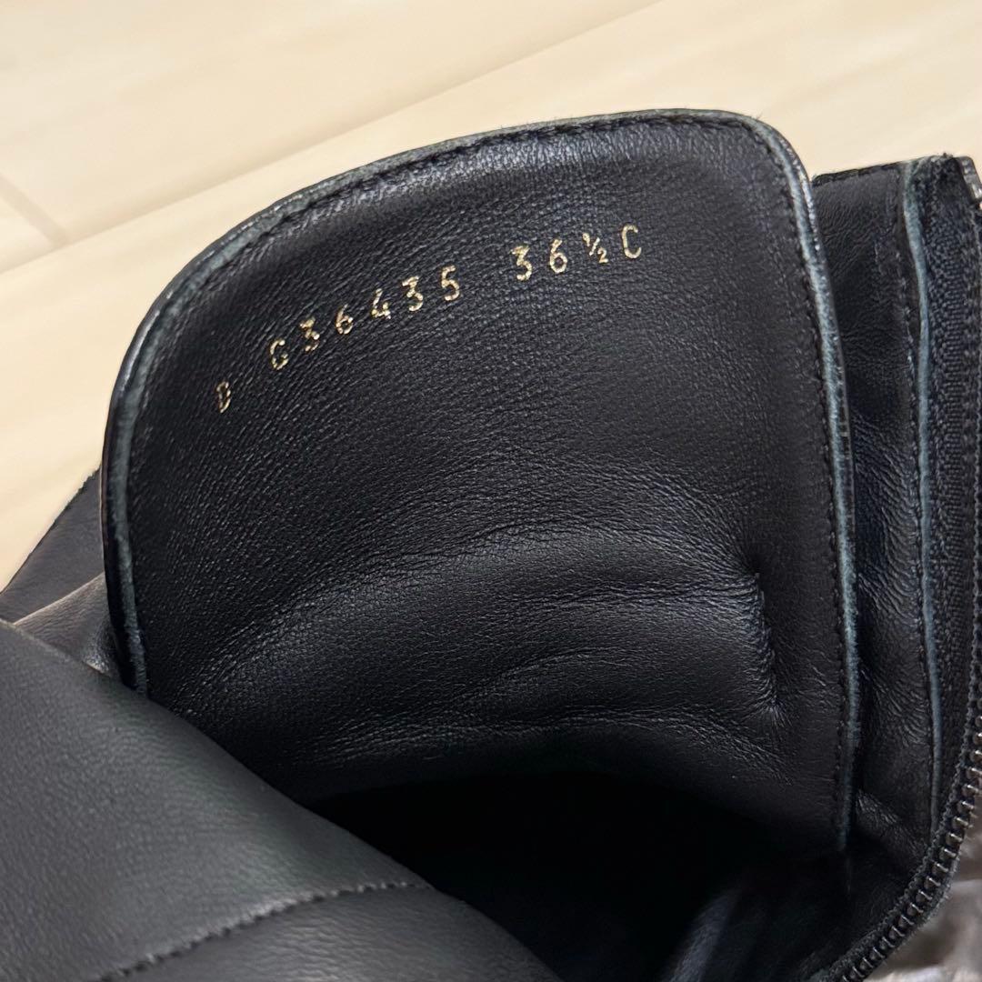 CHANEL シャネル レースアップシューズ ブーツ バックロゴ ココマーク