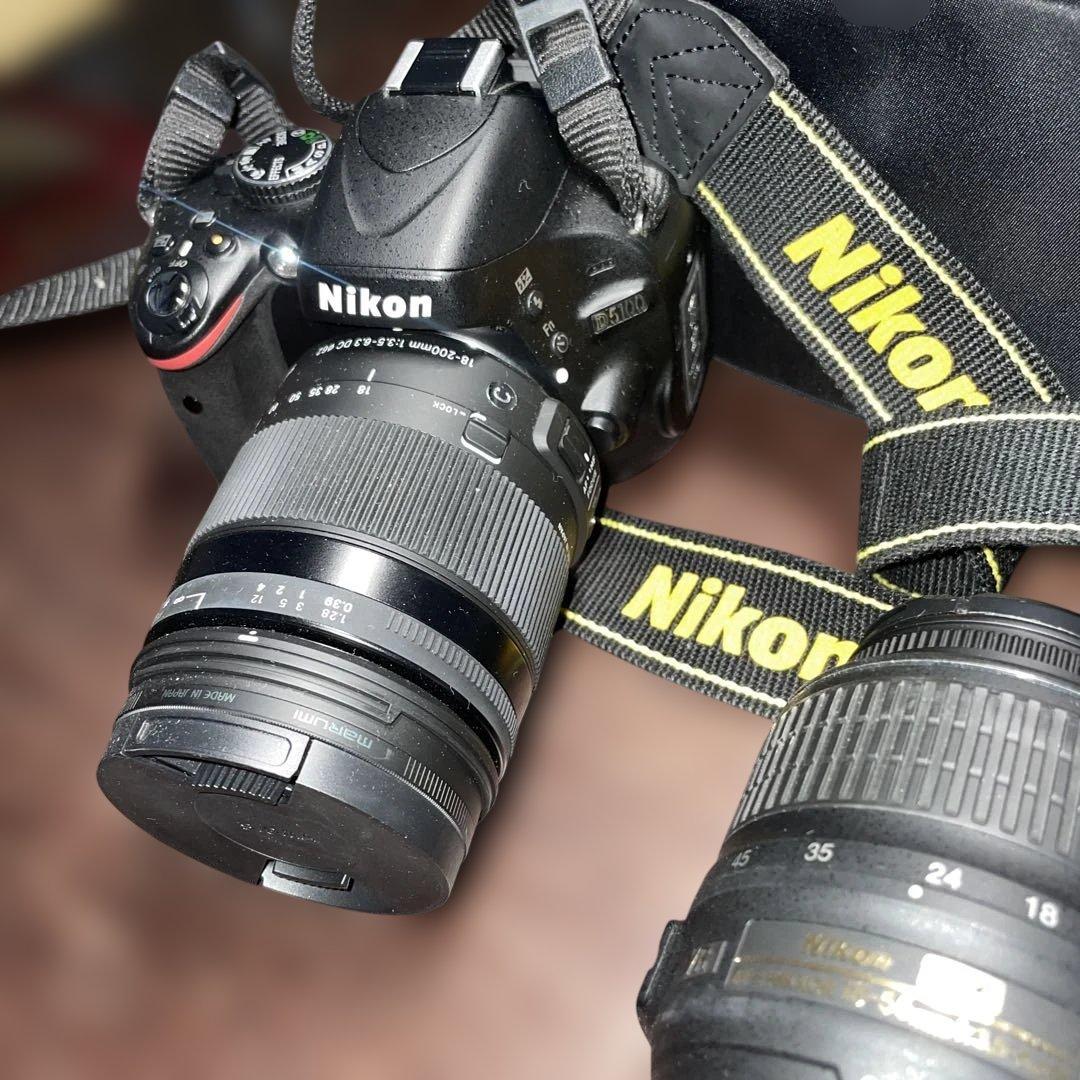 Nikon D5100 本体　バック　レンズなど