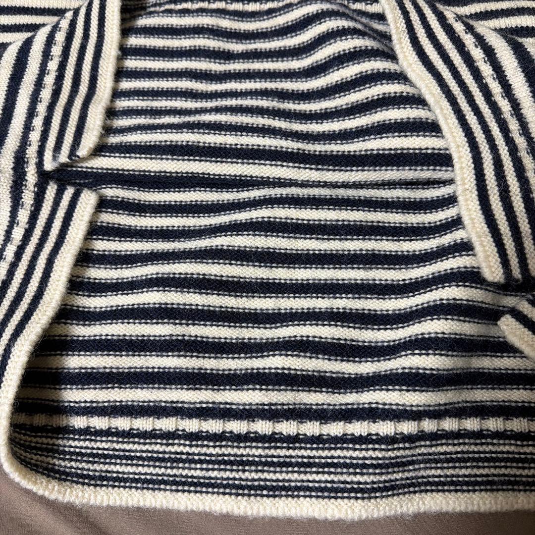 Le Tricoteurトリコチュールボーダーガンジーセーター サイズ大きめ50