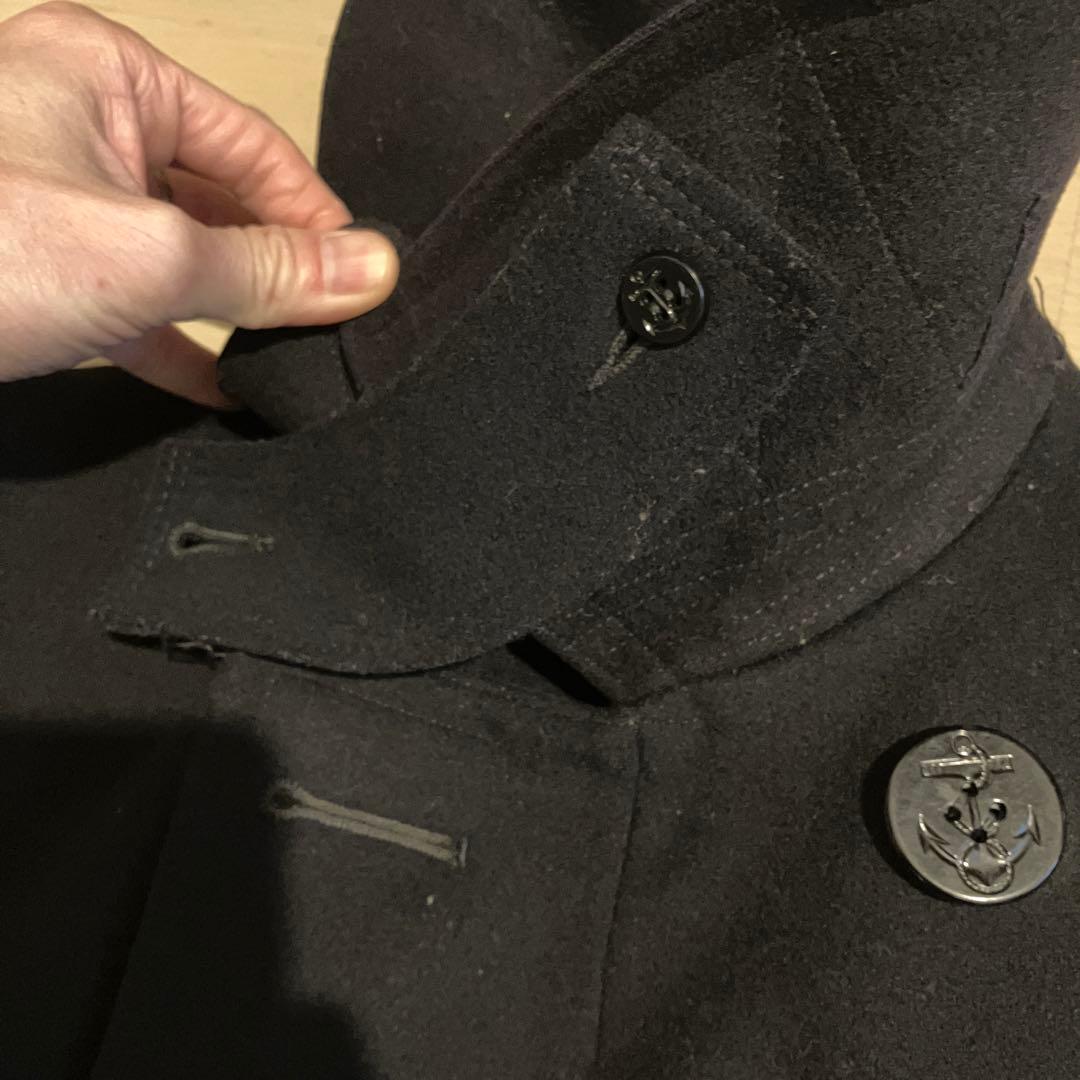 vintage　40s peacoat　usnavy