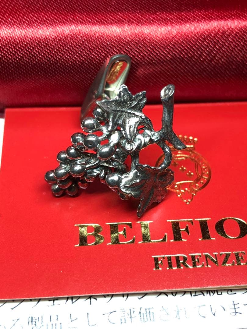 ベルフィオーレBELFIOREシルバー925、ぶどうカフスボタンカフリンクス