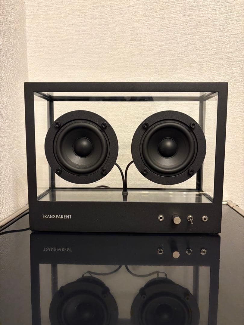transparent スピーカー　ミニ　ブラック