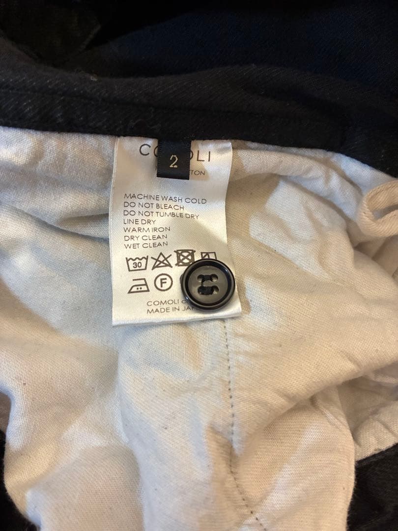 値下げ交渉受け入れ中！ベルテッドデニムCOMOLI B01-03001 サイズ2