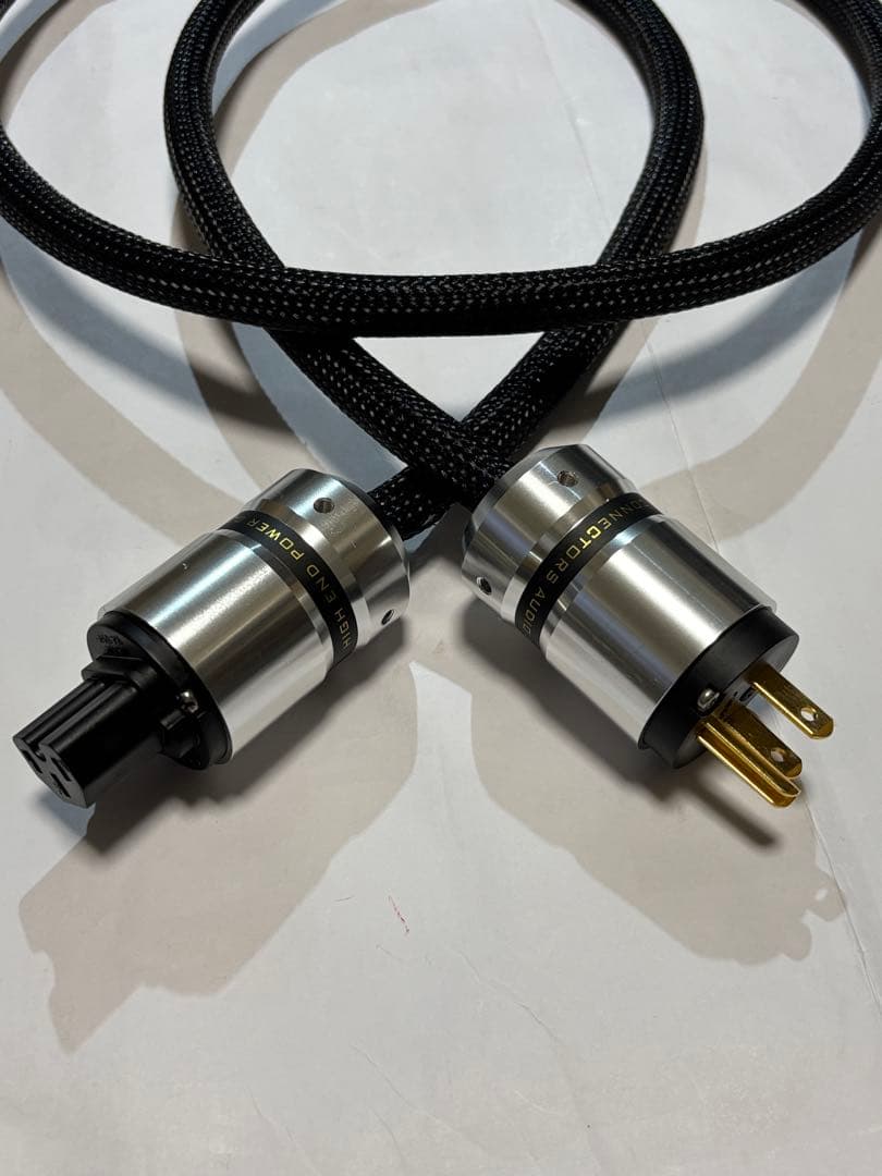 ◾️CAMELOTキャロメット電源ケーブル名機◆PM-600高級プラグ高音質UP②