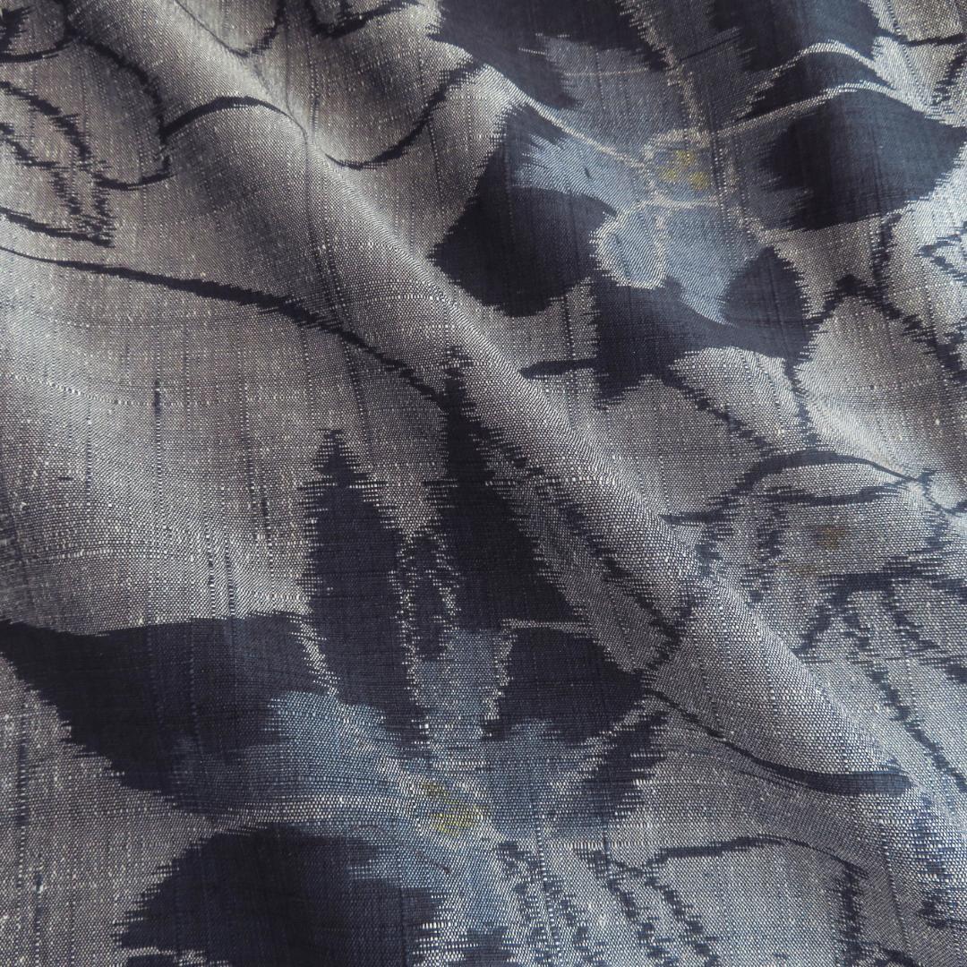 着物　リメイク　正絹紬　カシュクール　ジレ　マキシ　ロング　ベスト