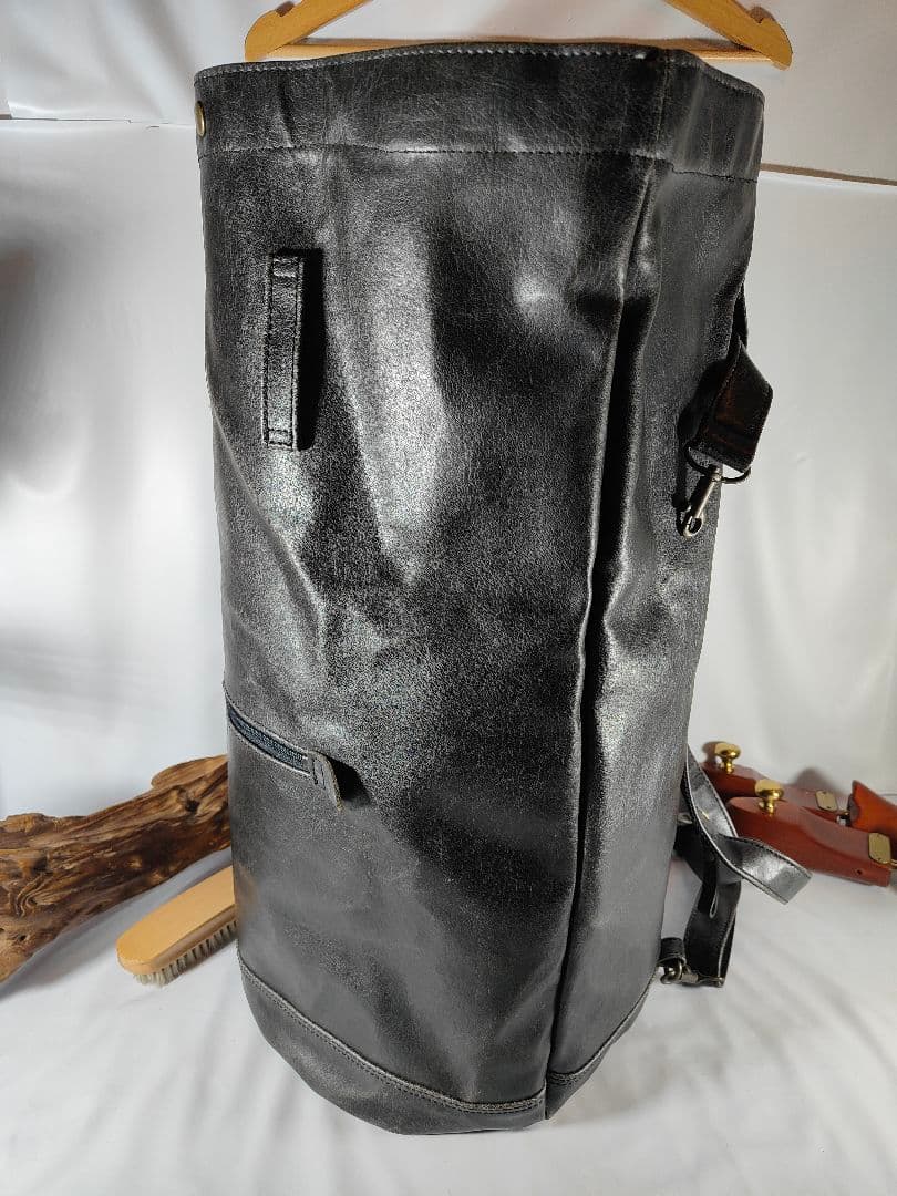 【極美品】Presto プレスト　日本製本革ドラムバッグ　リュックサック　正規品