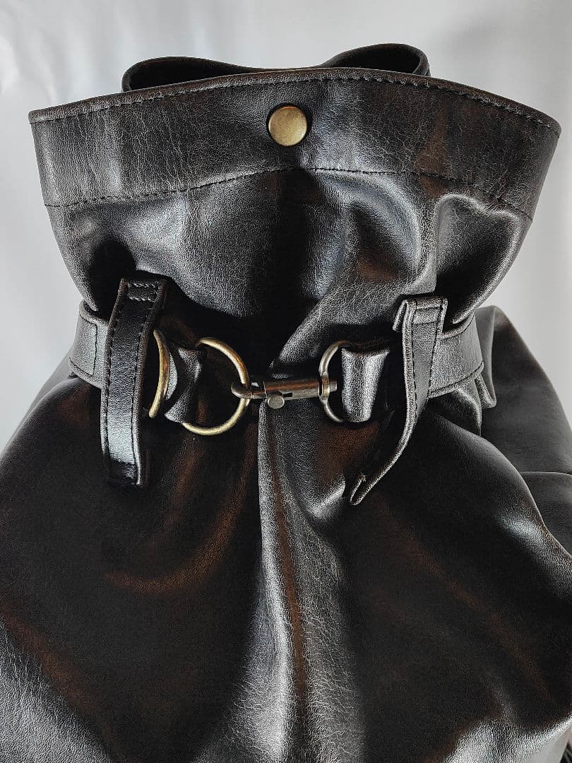 【極美品】Presto プレスト　日本製本革ドラムバッグ　リュックサック　正規品