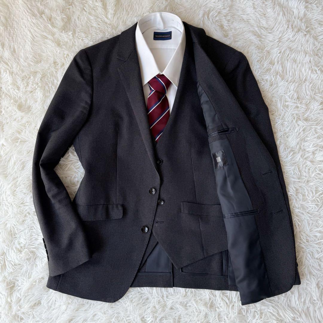 3ピース⭐︎SUIT SELECT セットアップスーツ チャコールグレー S相当④