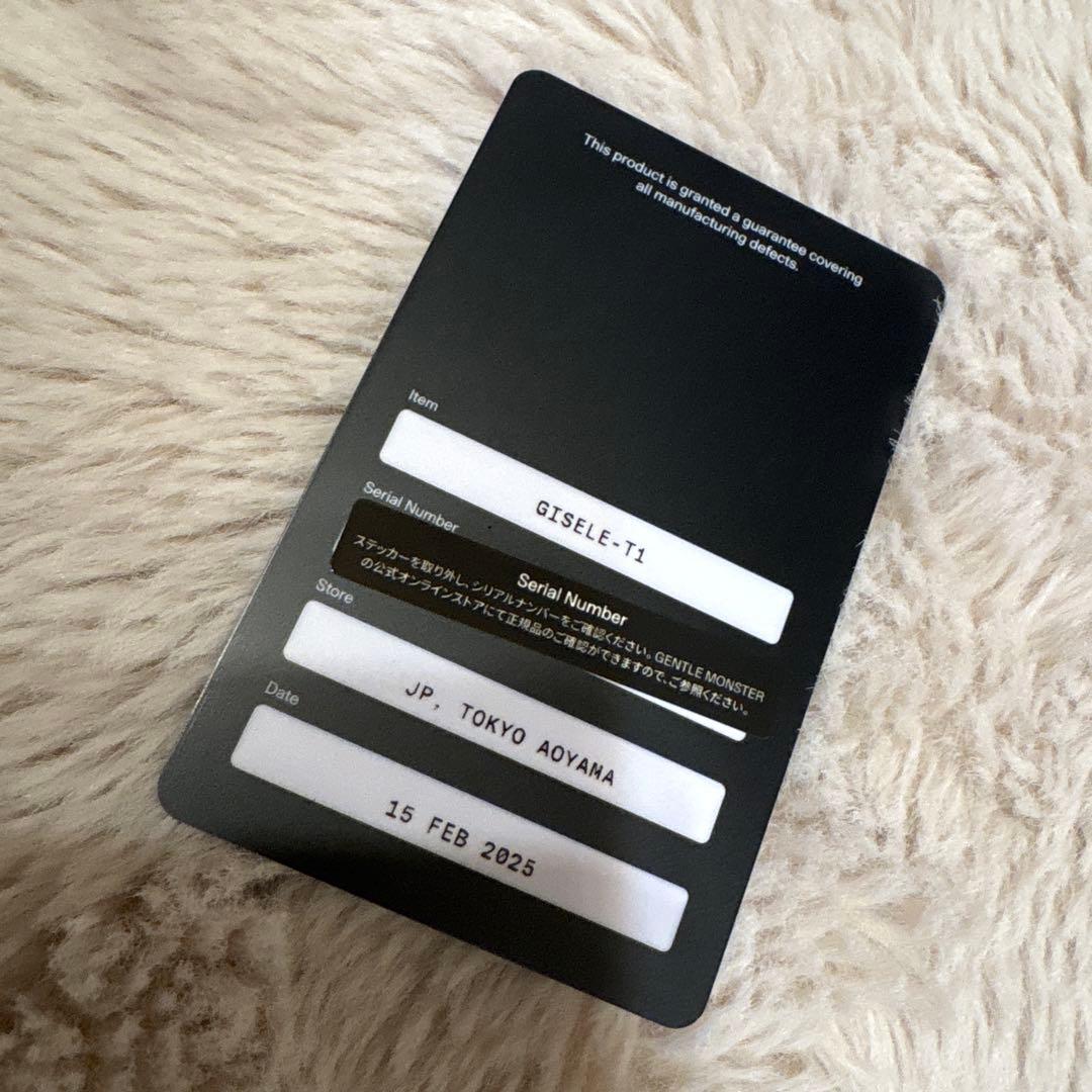 【新品未使用】GENTLE MONSTER Gisele T1
