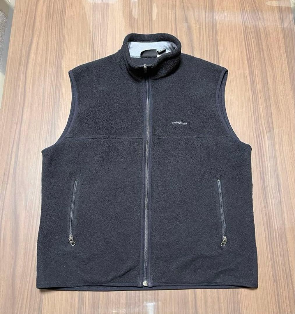 パタゴニア シンチラ　フリース　ベスト　Lサイズ 黒　ブラック　コロンビア製