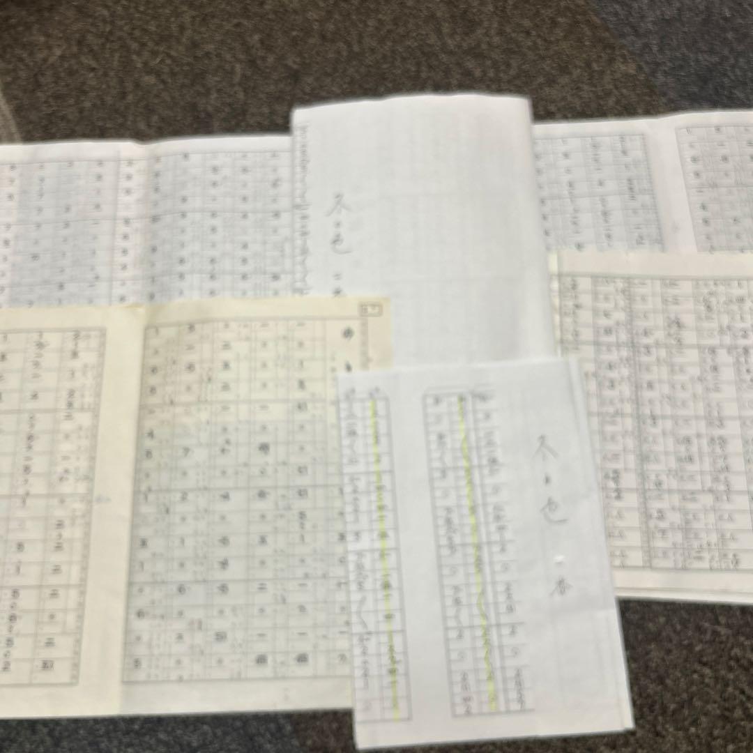 【中古品】三味線 本体、バチなど付属品多数、ハードケースケース付き