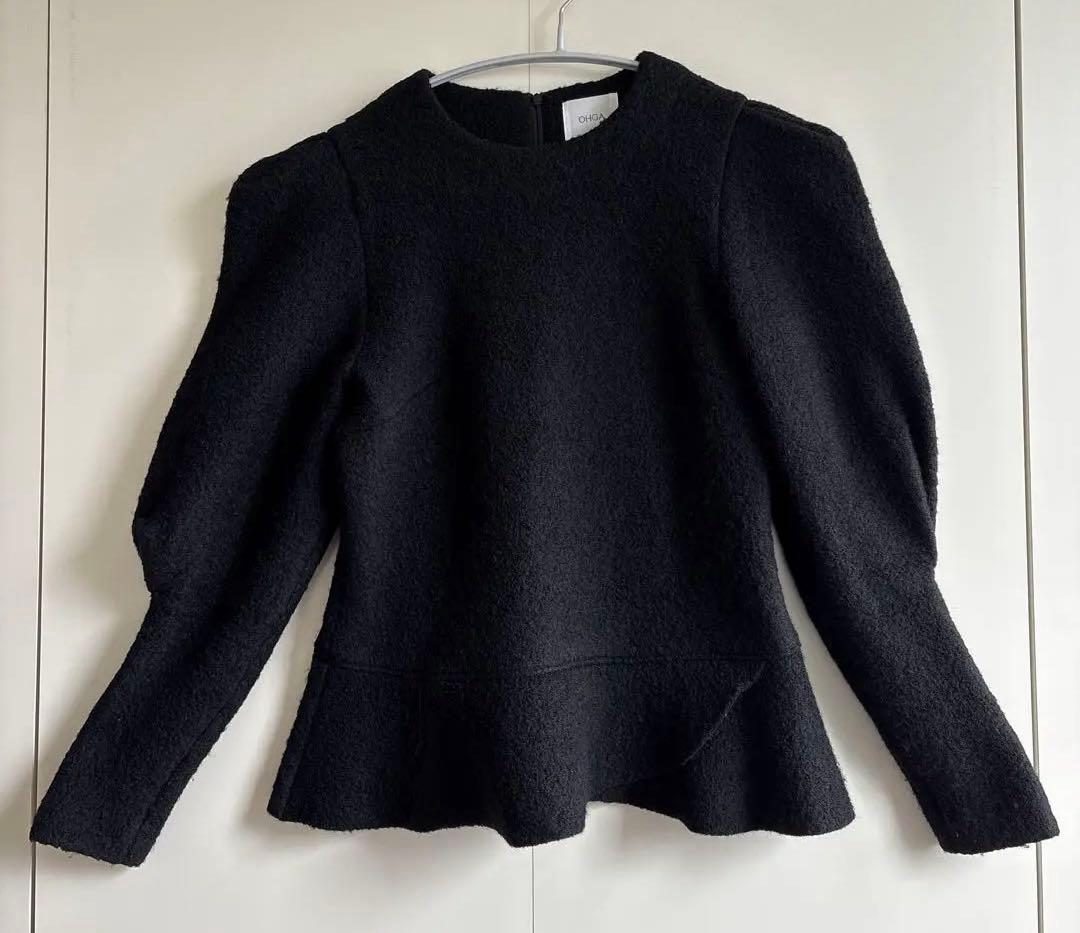 【美品】OHGA 黒スフレニット