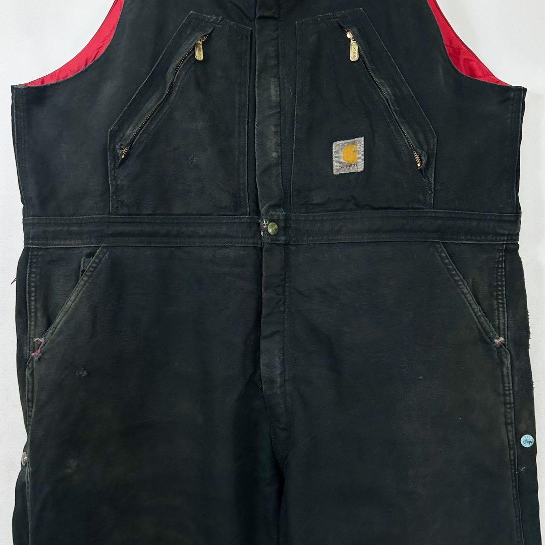カーハートCarhartt 中綿 ダック地 ダブルニーオーバーオール S131