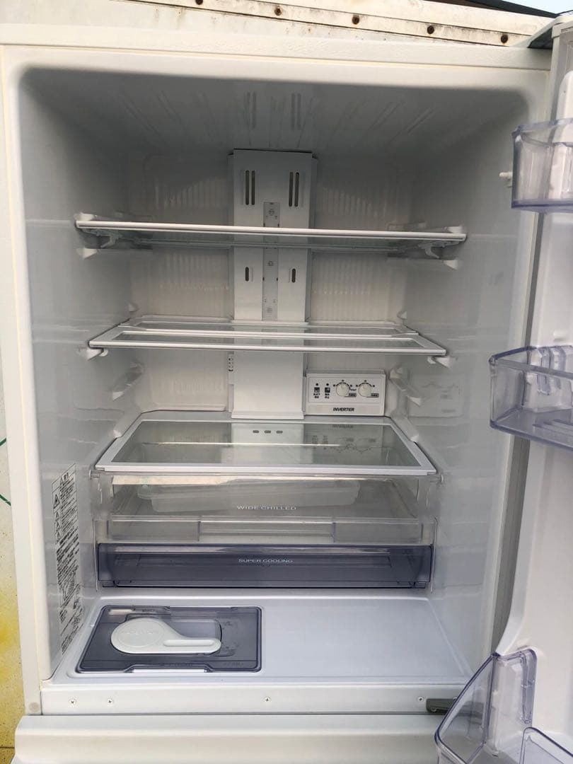 三菱 3ドア冷蔵庫 MR-CX33C-W 2017年製 ホワイト系