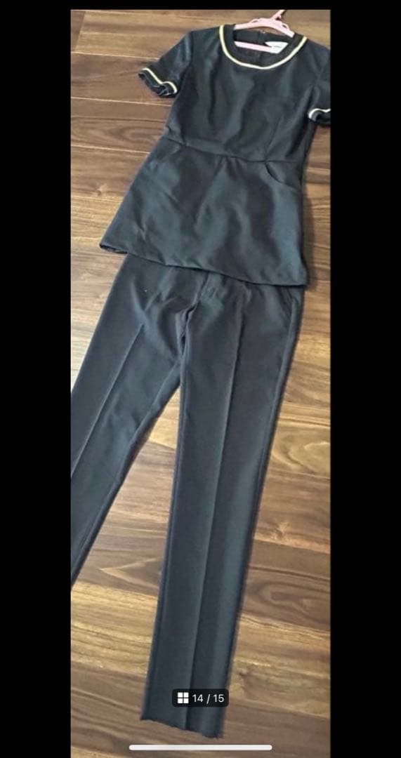 上下セットエステ受付ナース服スクラブミッシェルクラン高級高品質/美品送料込匿名便