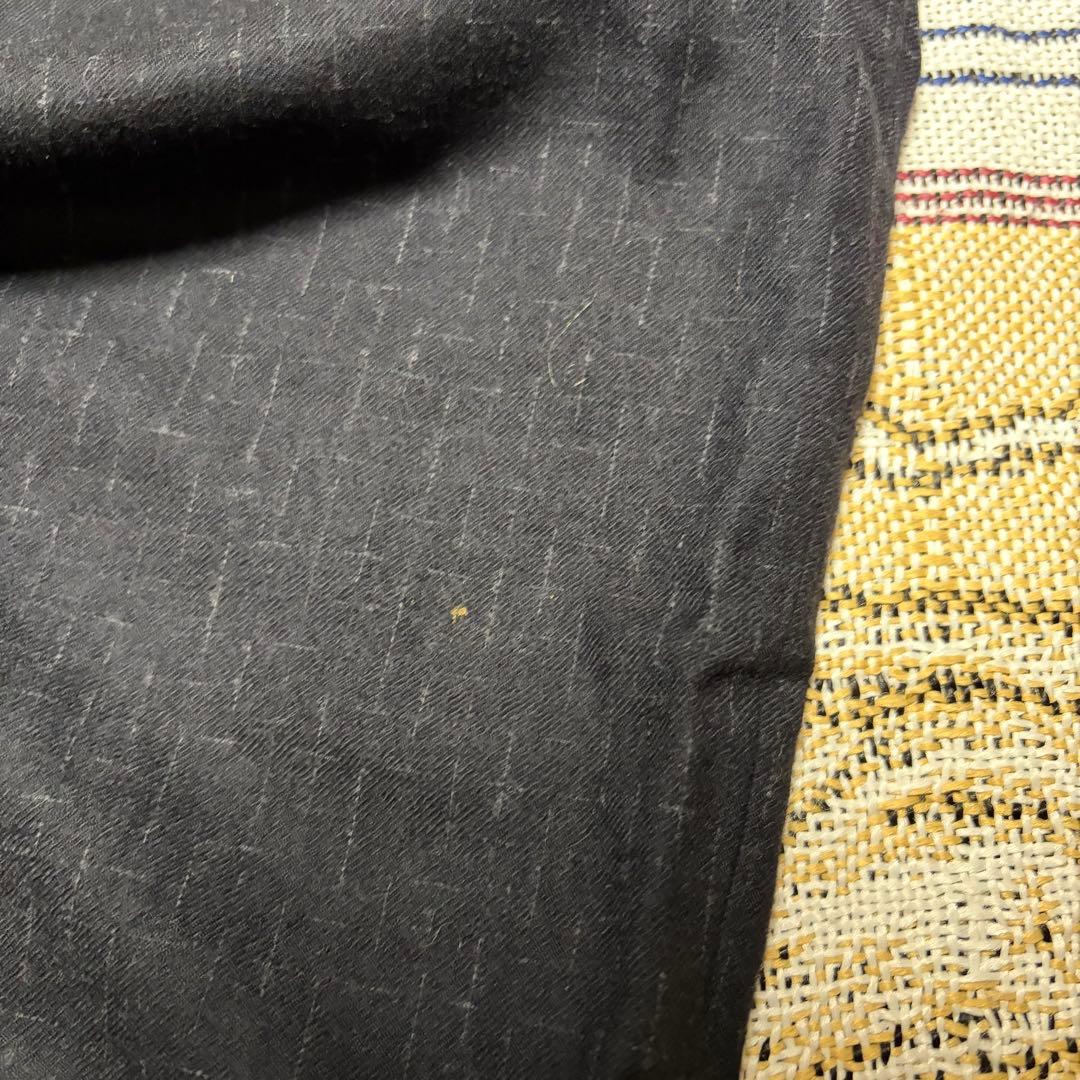 creator 80s 90s wool 絣 slacks 黒×白 50s