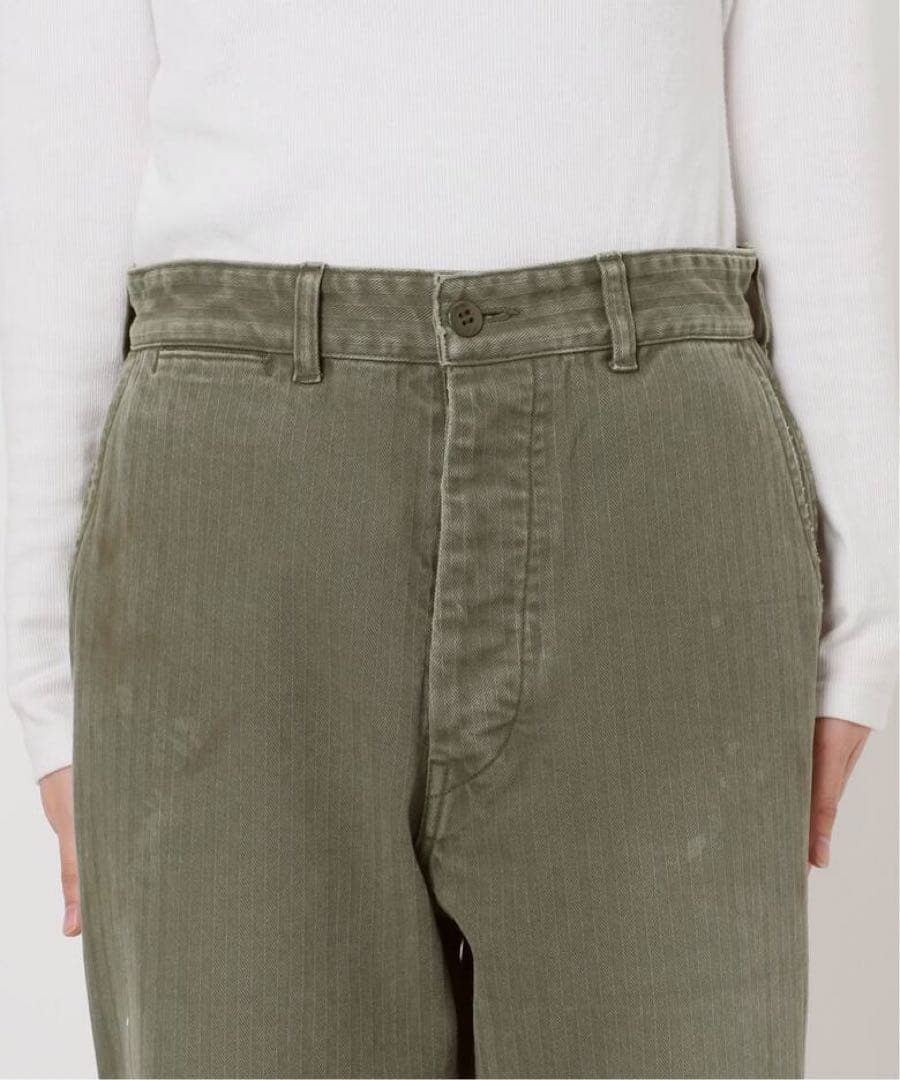 【HERILL/ヘリル】 USMC ヘリンボーンツイルパンツ　36