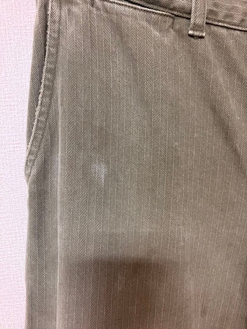 【HERILL/ヘリル】 USMC ヘリンボーンツイルパンツ　36