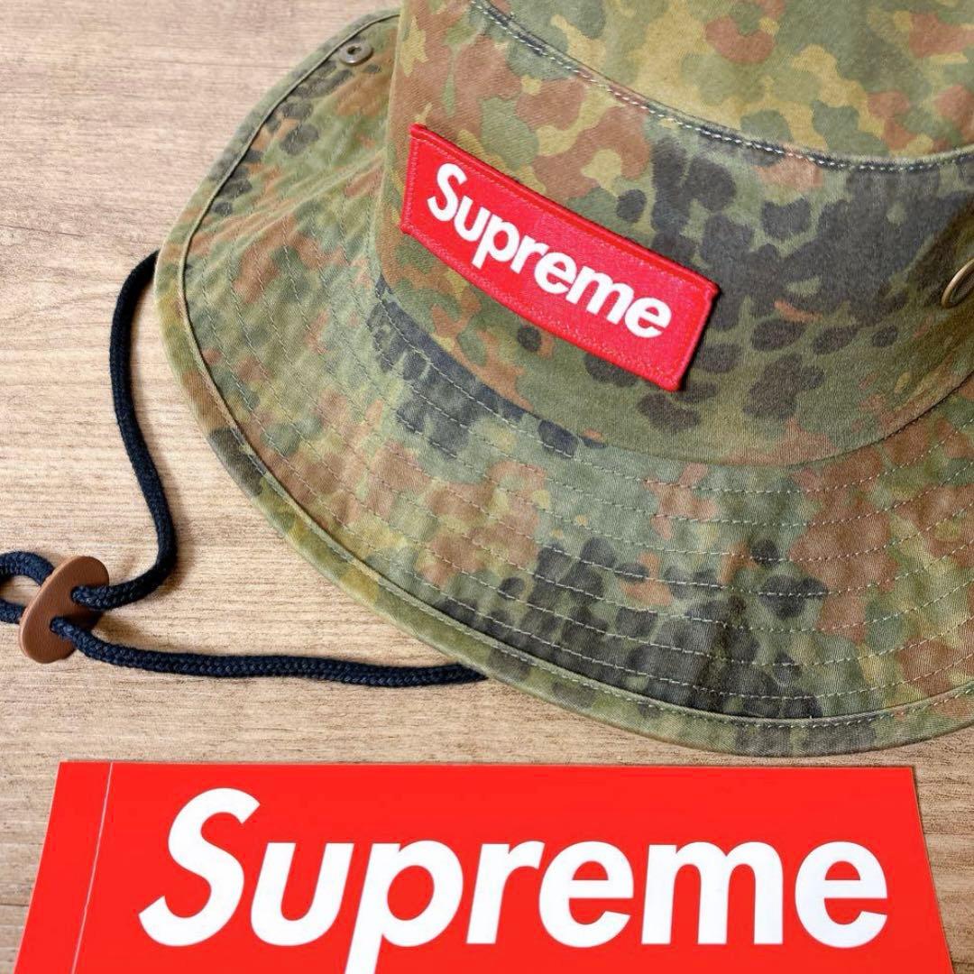 正規品　Supreme サファリハット　ハット　帽子迷彩　カモフラージュ柄