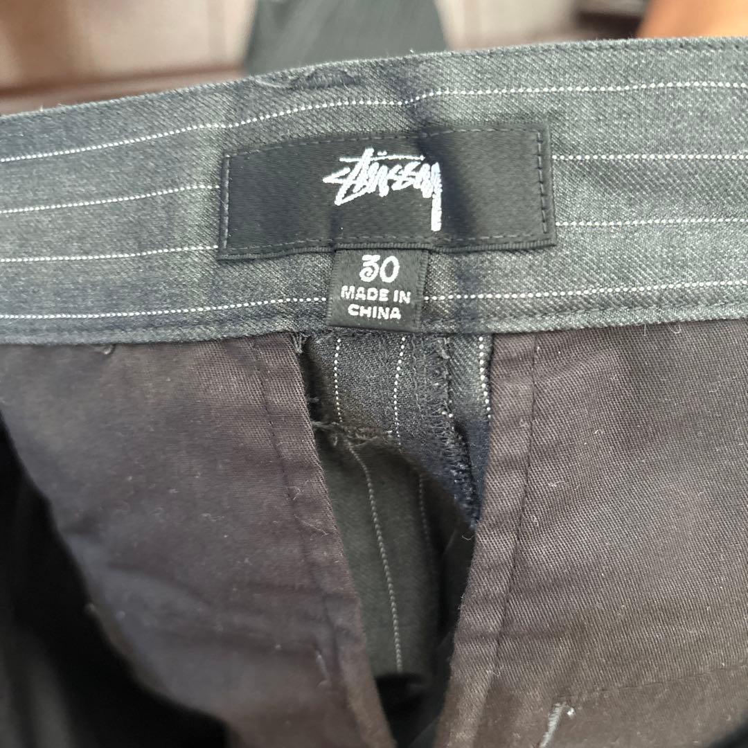 パンツ STUSSY STRIPED VOLUME PLEATED TROUSER