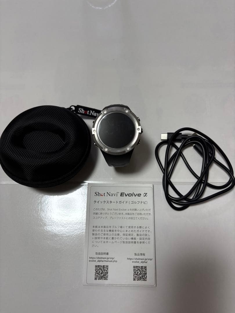 【さらに値下げ!!】ショットナビ Evolve α ゴルフGPSウォッチ