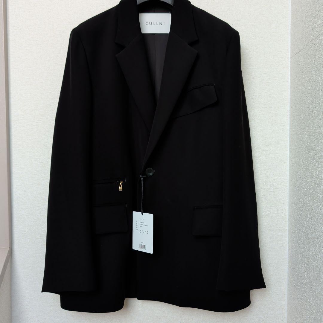 CULLNI クルニ ダブルクロスツイルジップポケット テーラードジャケット