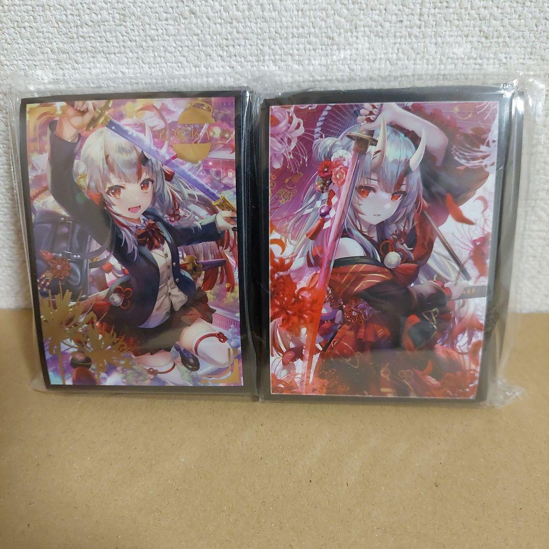 ホロライブ　百鬼あやめ　剣　刀　カード　デッキ　スリーブ　2種セット