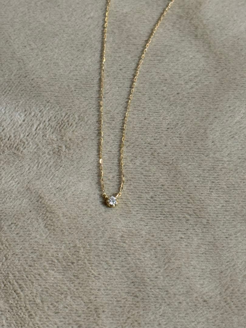 ete K18YG ダイヤモンド ネックレス