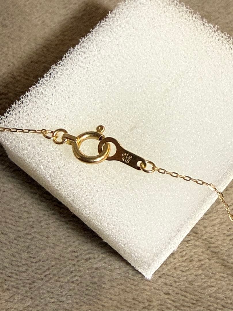 ete K18YG ダイヤモンド ネックレス