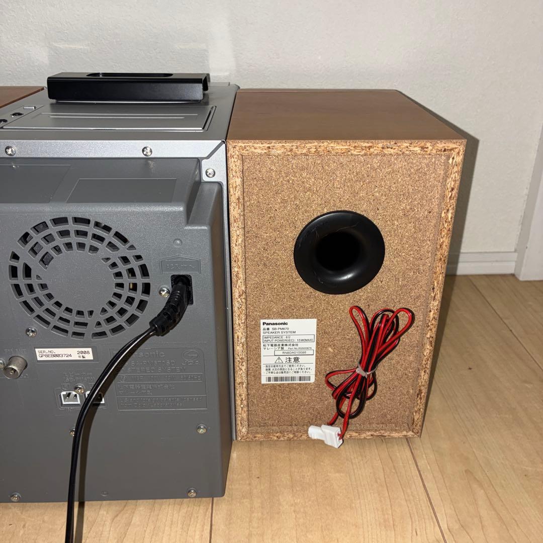 パナソニック　　カセット　MD CDミニコンポ　SA-PM670SD