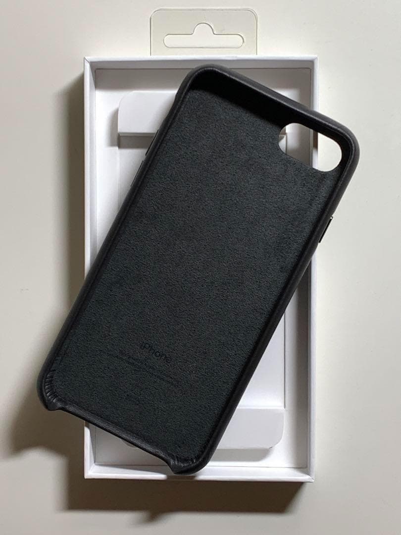 【新品】純正 iPhone 7 / 8 / SE レザーケース・ブラック②