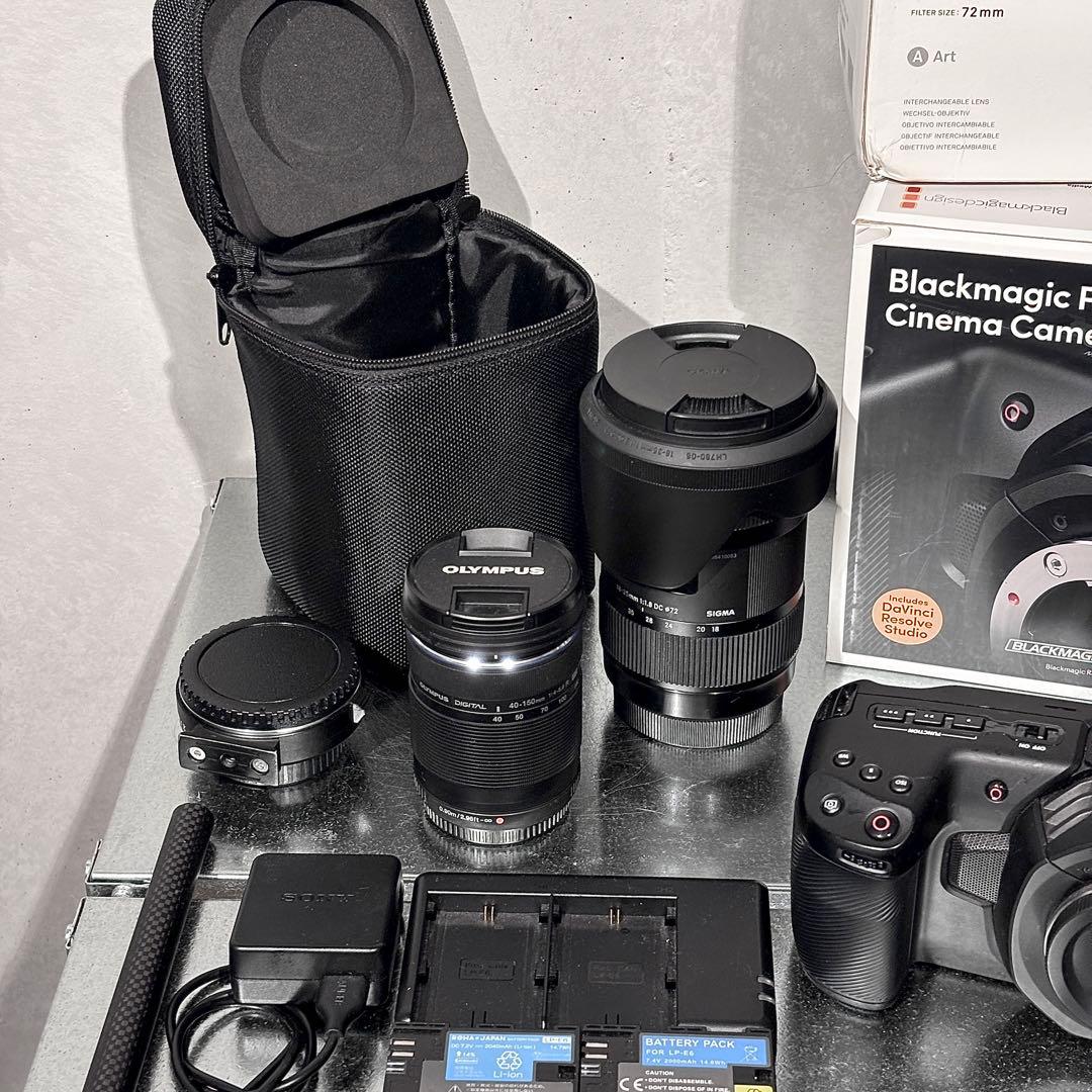 【値下げ中】すぐ使えるBMPCC4K +リグ&レンズ2個セット‼︎