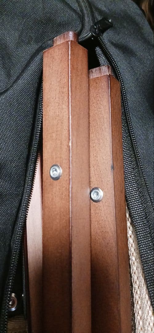 Hilander ウッドフレームチェア2 ブラウンストライプ