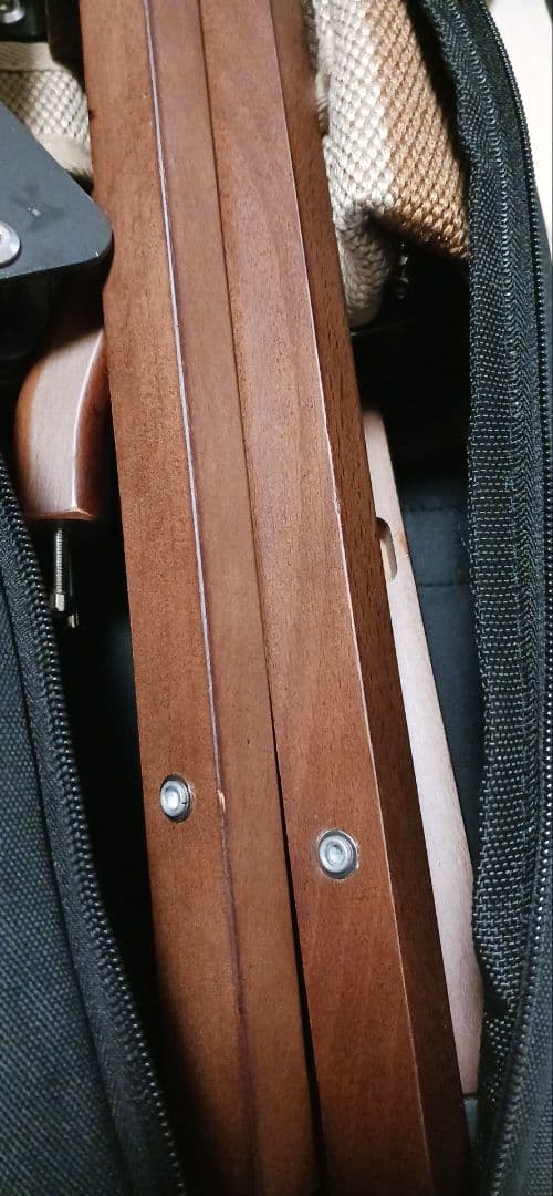 Hilander ウッドフレームチェア2 ブラウンストライプ