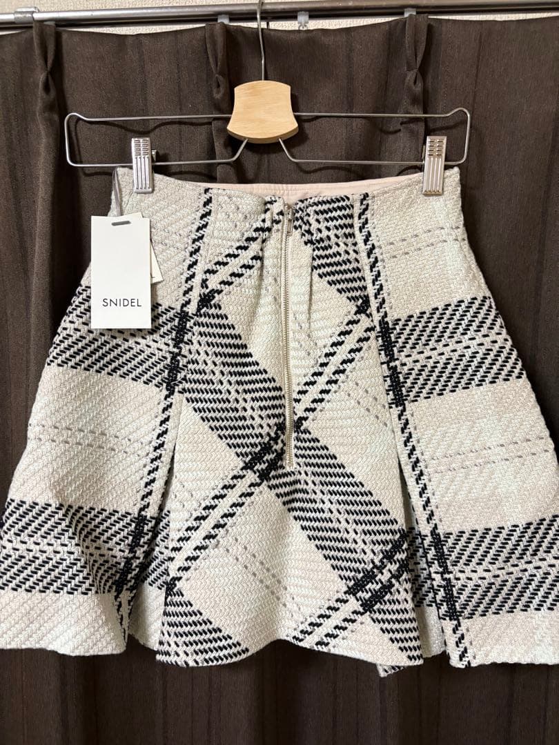 ♡【値下げ】snidel ロービングチェックミニスカート(タグ付き)